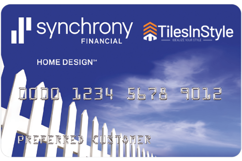 Tiles in Style financing credit card